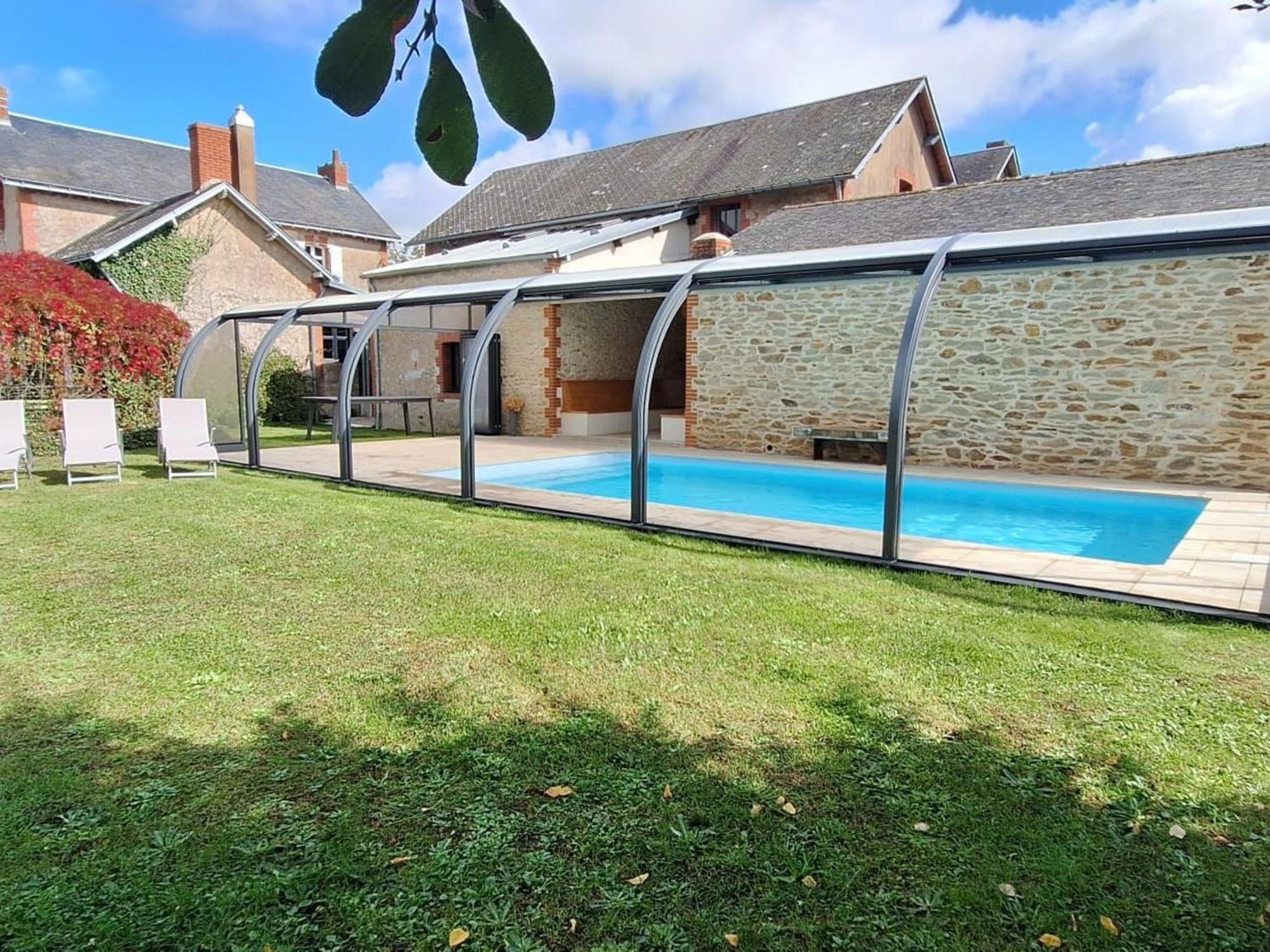 Gite Familial Avec Piscine Chauffee A Lege - Fr-1-306-1296 Eksteriør bilde